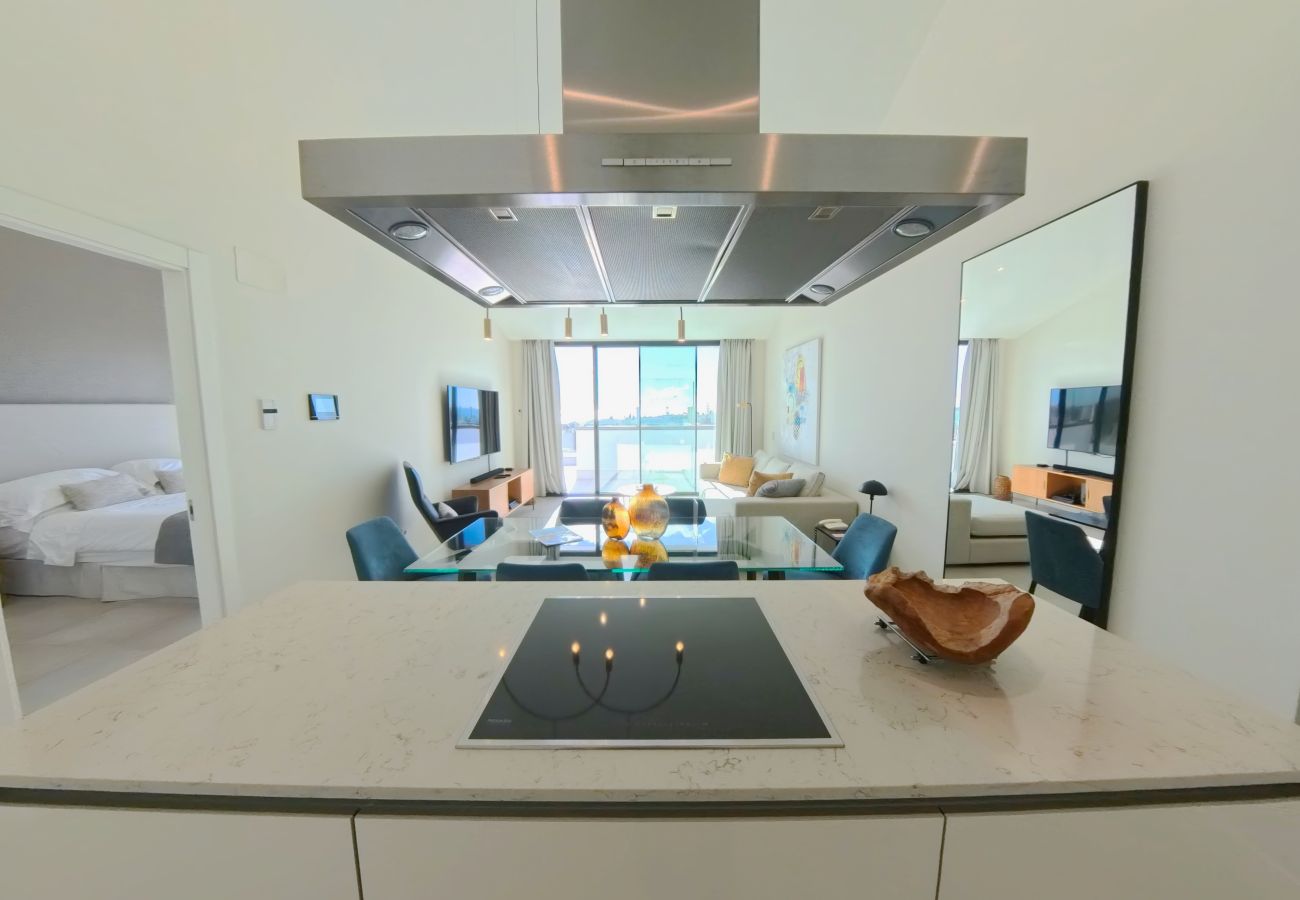 Apartamento en Mijas Costa - Apartamento en planta alta | Vistas al mar y piscina preciosas