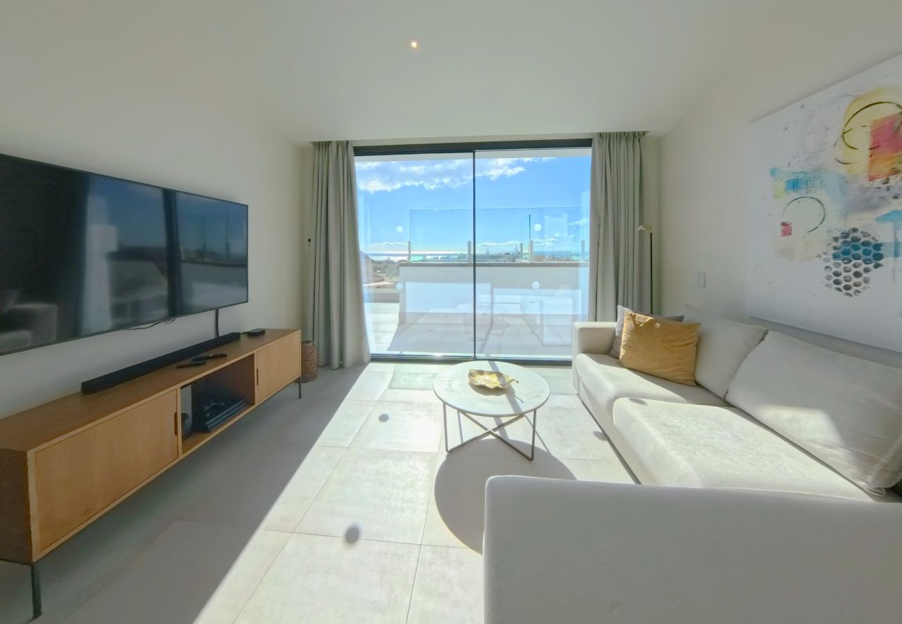 Apartamento en Mijas Costa - Apartamento en planta alta | Vistas al mar y piscina preciosas
