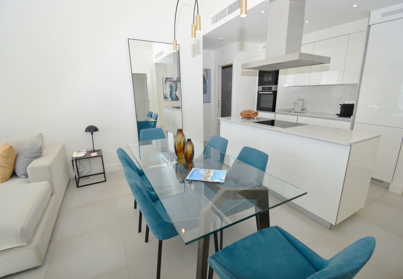 Apartamento en Mijas Costa - Apartamento en planta alta | Vistas al mar y piscina preciosas