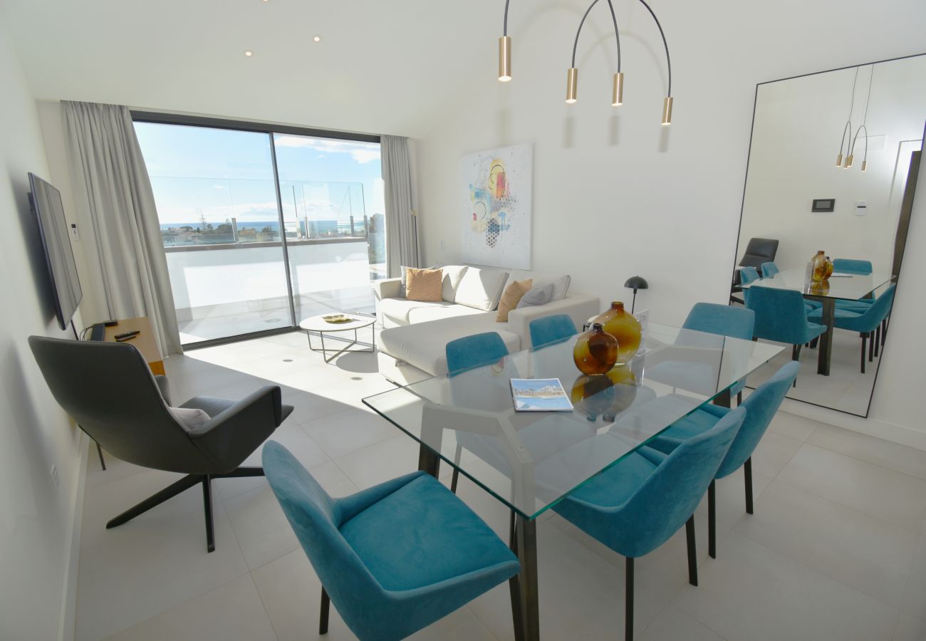 Apartamento en Mijas Costa - Apartamento en planta alta | Vistas al mar y piscina preciosas