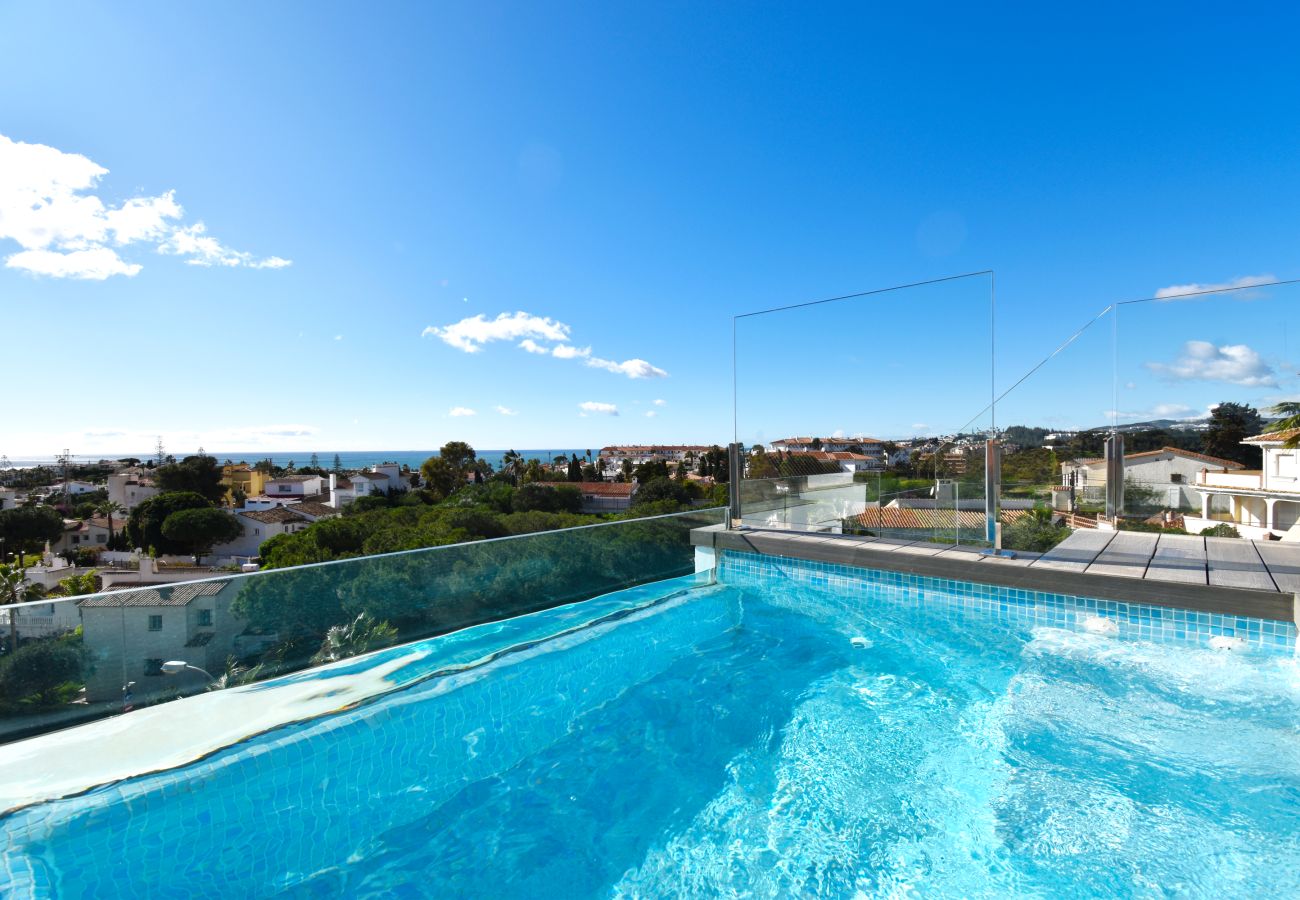 Apartamento en Mijas Costa - Apartamento en planta alta | Vistas al mar y piscina preciosas