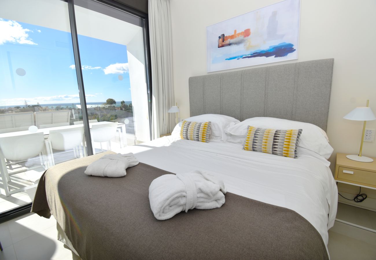Apartamento en Mijas Costa - Apartamento en planta alta | Vistas al mar y piscina preciosas