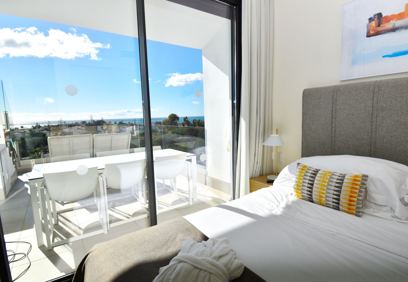 Apartamento en Mijas Costa - Apartamento en planta alta | Vistas al mar y piscina preciosas