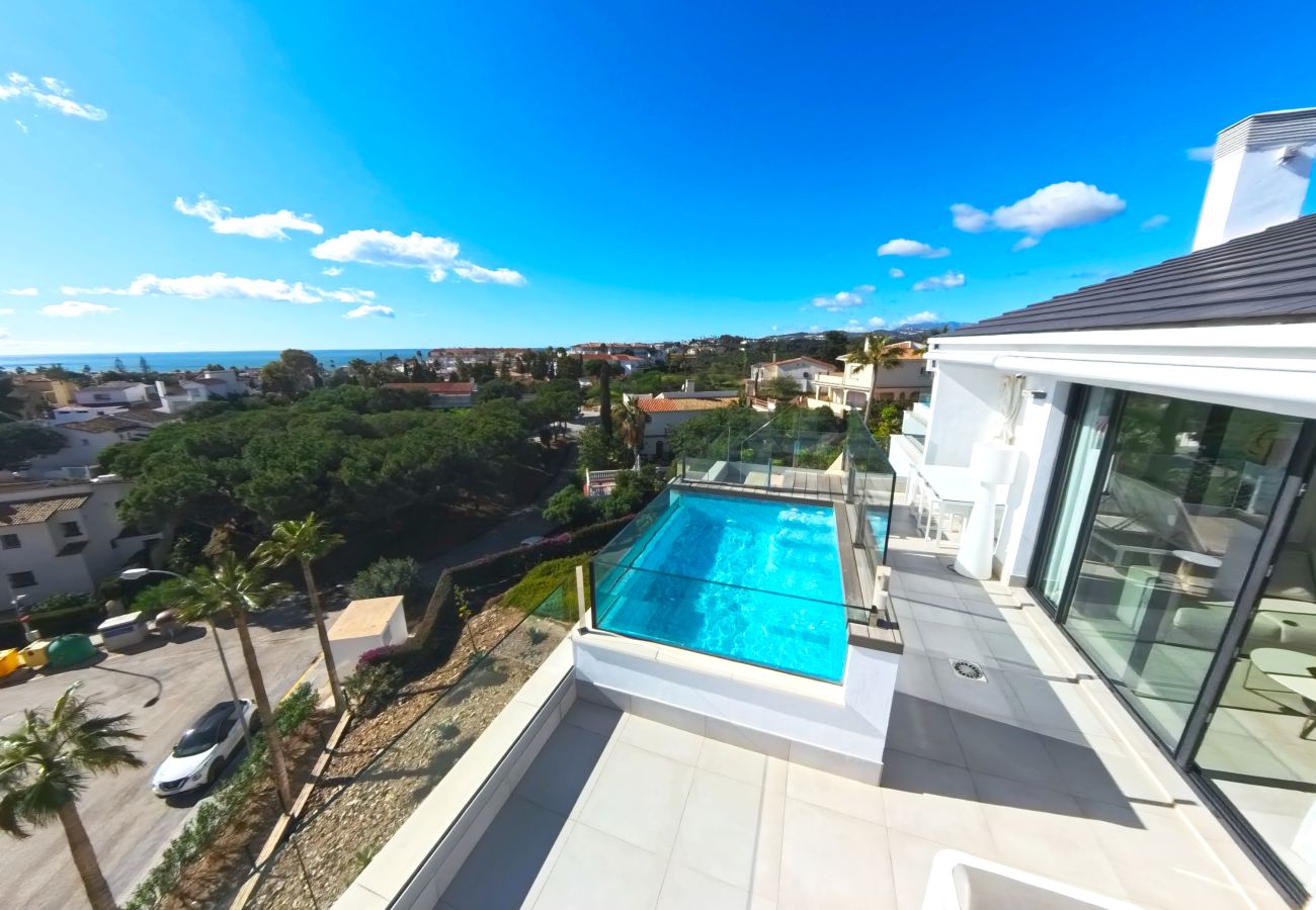Apartamento en Mijas Costa - Apartamento en planta alta | Vistas al mar y piscina preciosas